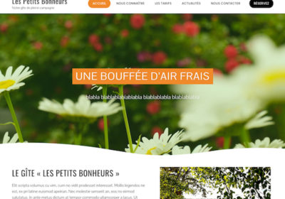 Création du site web d&rsquo;un gîte