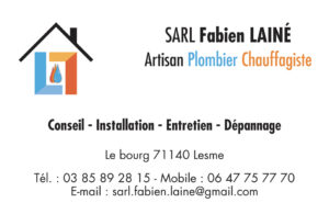 Carte de visite SARL Fabien Lainé